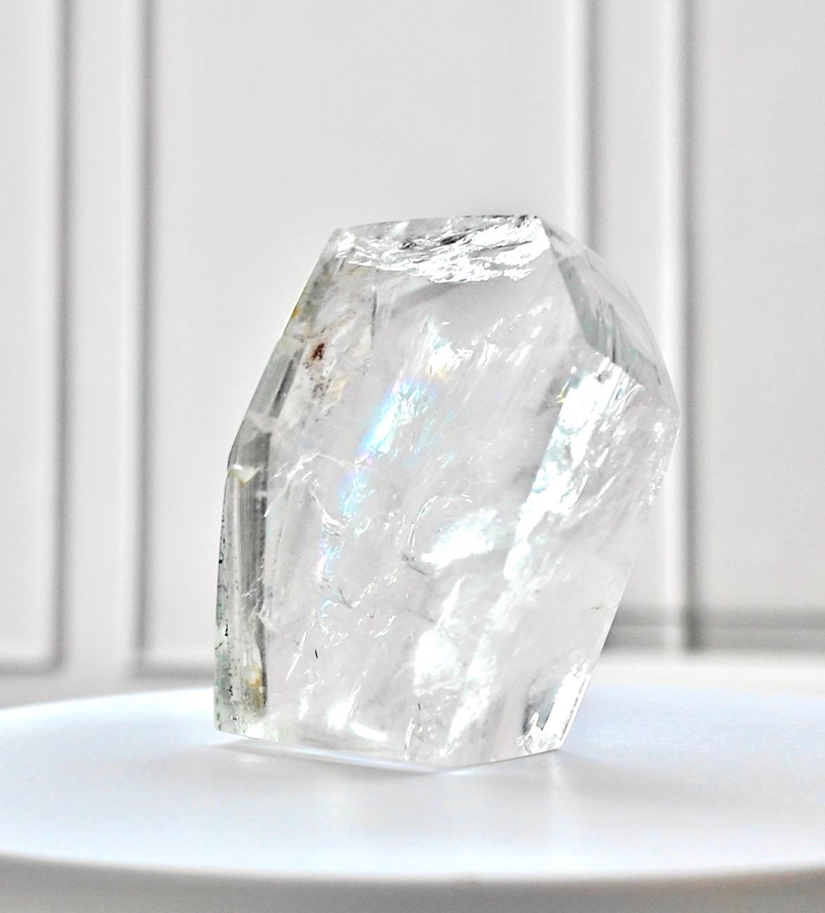 Brazilian Clear Quartz: Rainbow Healing Crystal Decor (0.24kg)