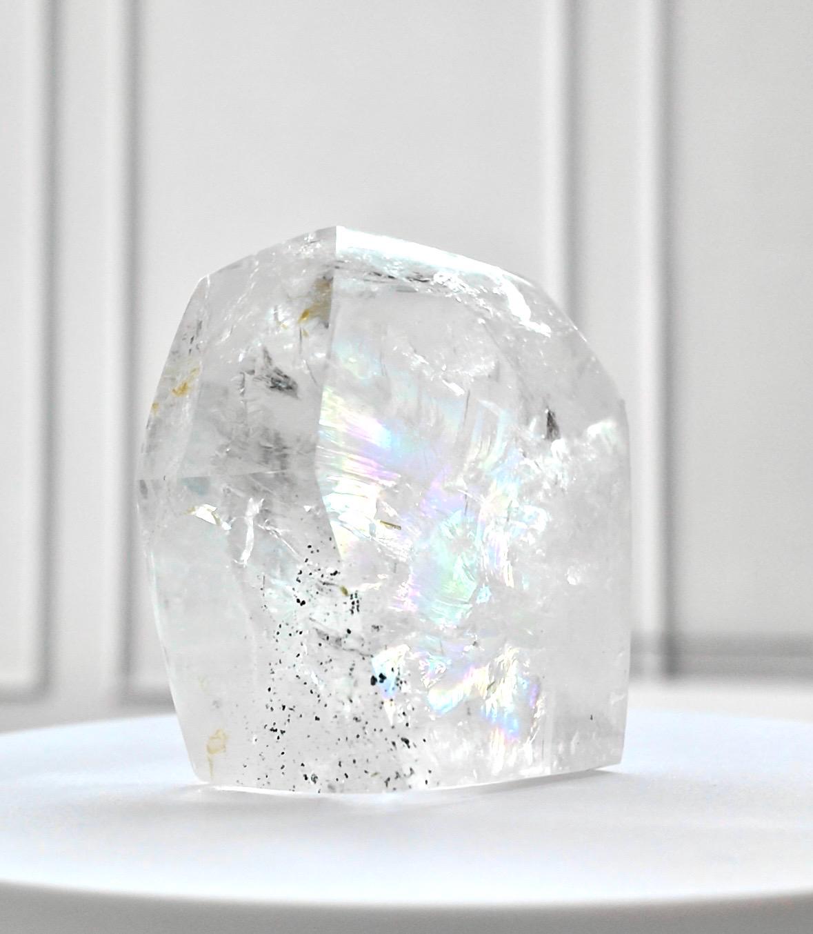 Brazilian Clear Quartz: Rainbow Healing Crystal Decor (0.24kg)