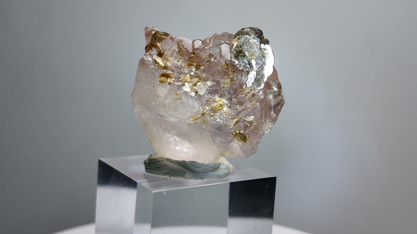 Bi-Colour Fluorite with Muscovite from Pakistan