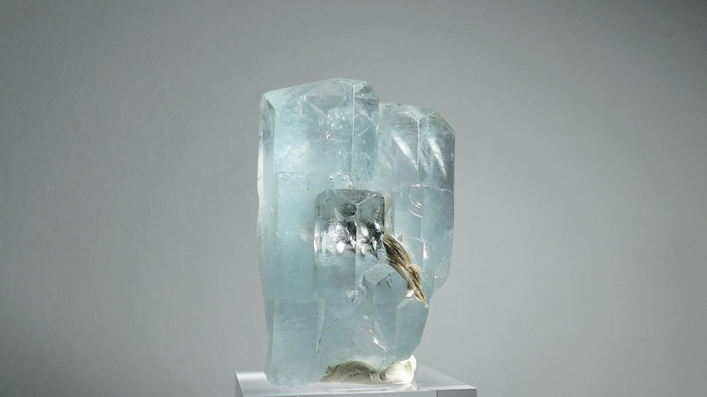 Aquamarine Crystals with Muscovite from Shigar Valley Pakistan