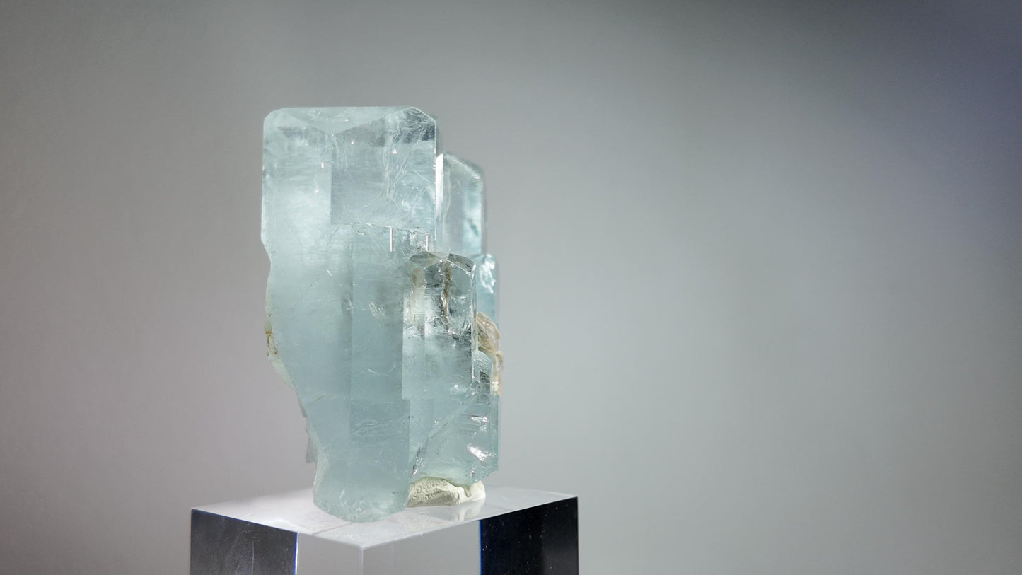 Aquamarine Crystals with Muscovite from Shigar Valley Pakistan
