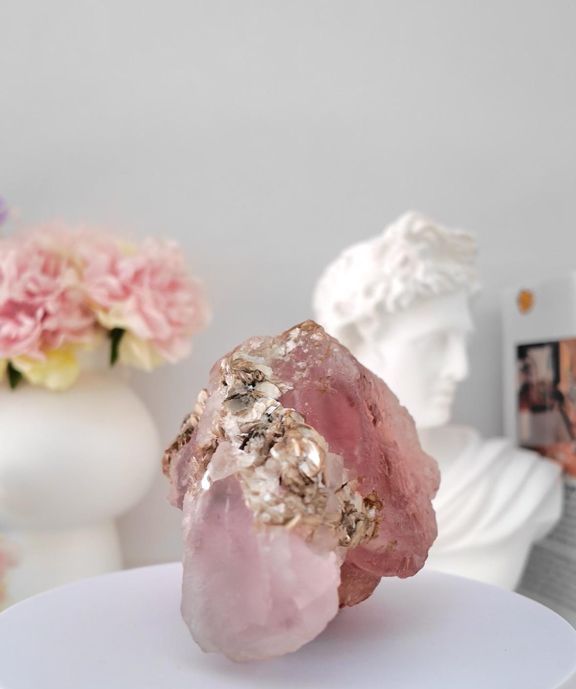 Bi-Colour Fluorite with Muscovite from Pakistan
