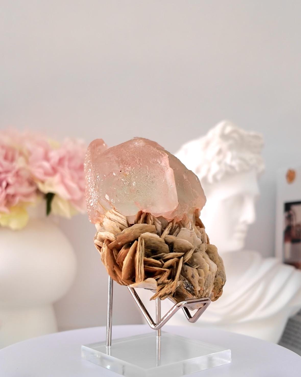 Bi-Colour Fluorite with Muscovite from Pakistan