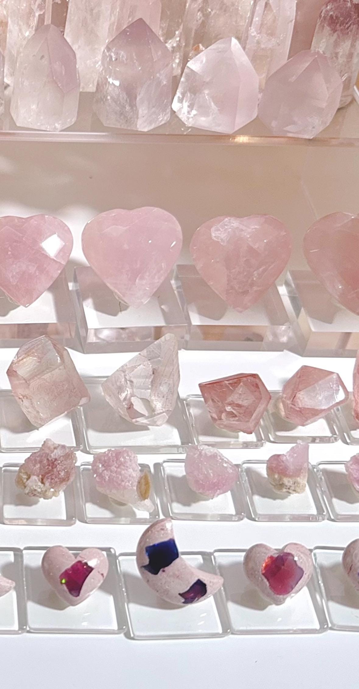 Rose Quartz in Heart shaped