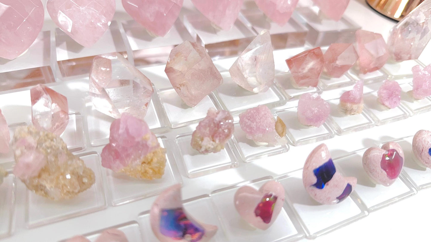 Rose Quartz in Heart shaped
