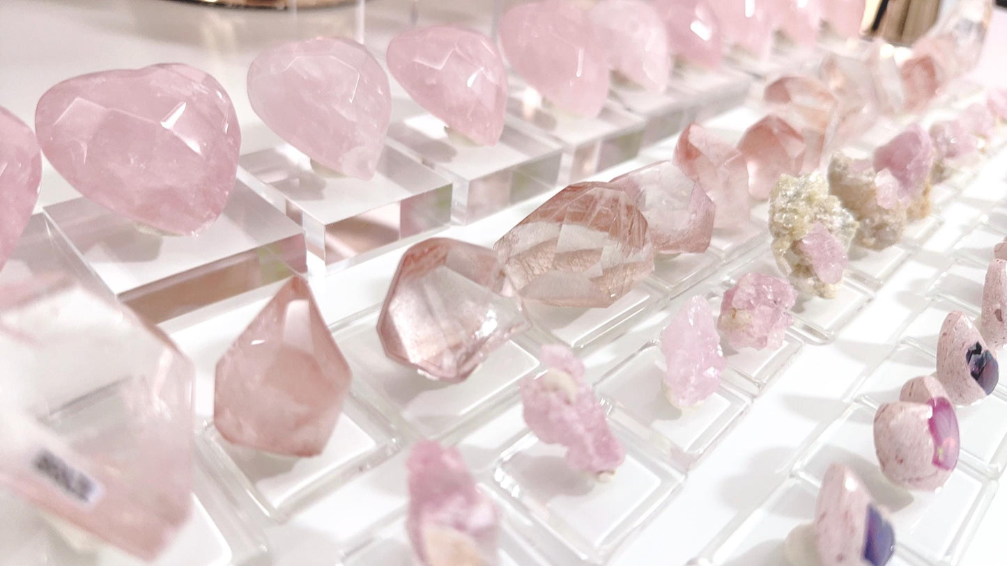 Rose Quartz in Heart shaped