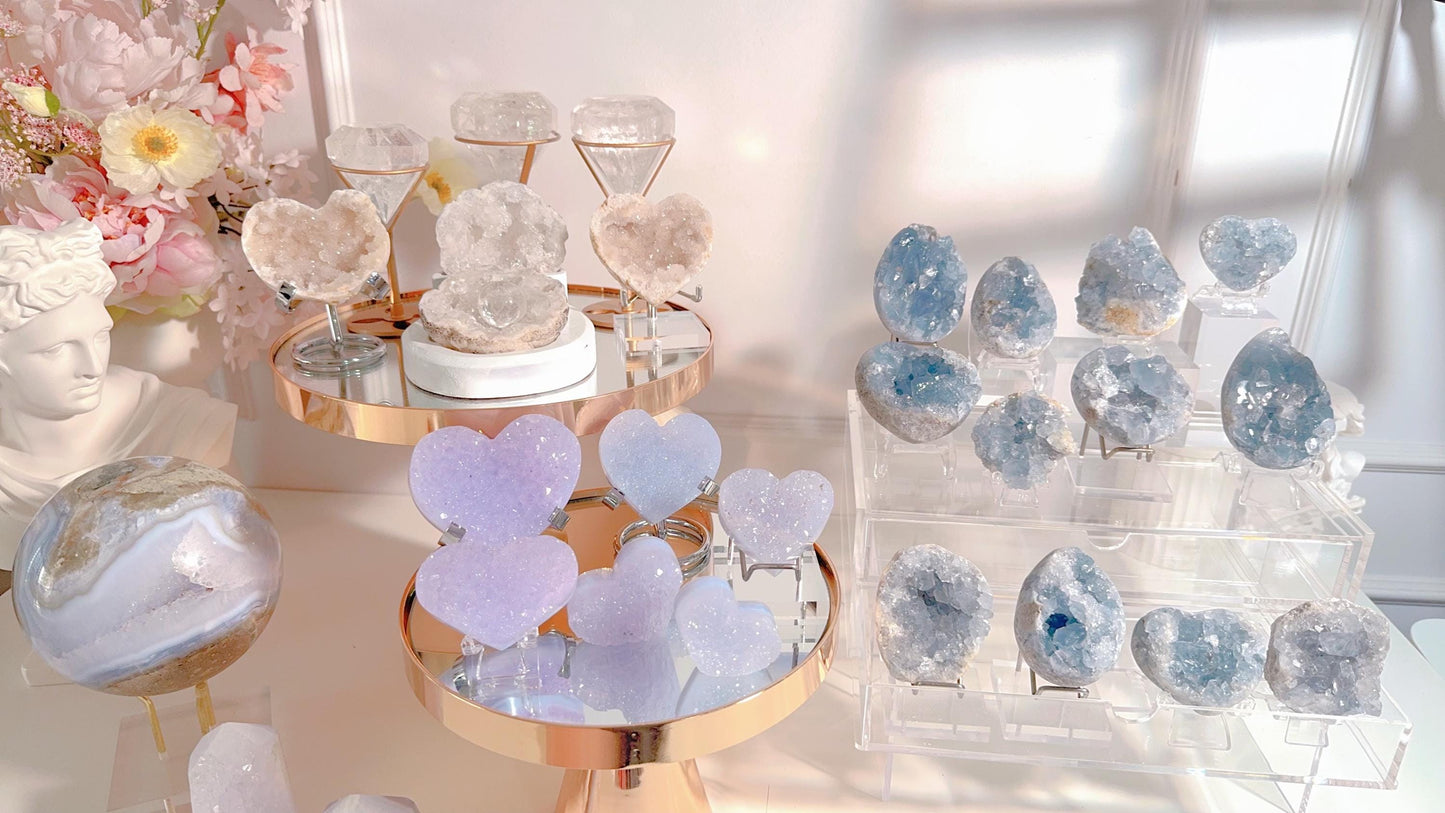 Clear Quartz in diamond form