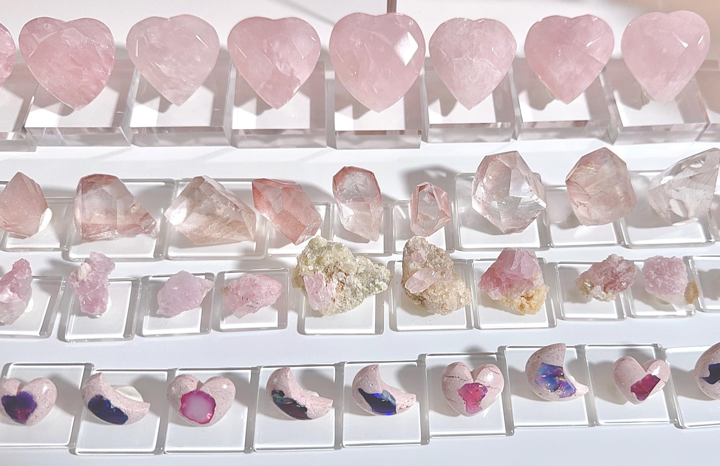 Rose Quartz in Heart shaped