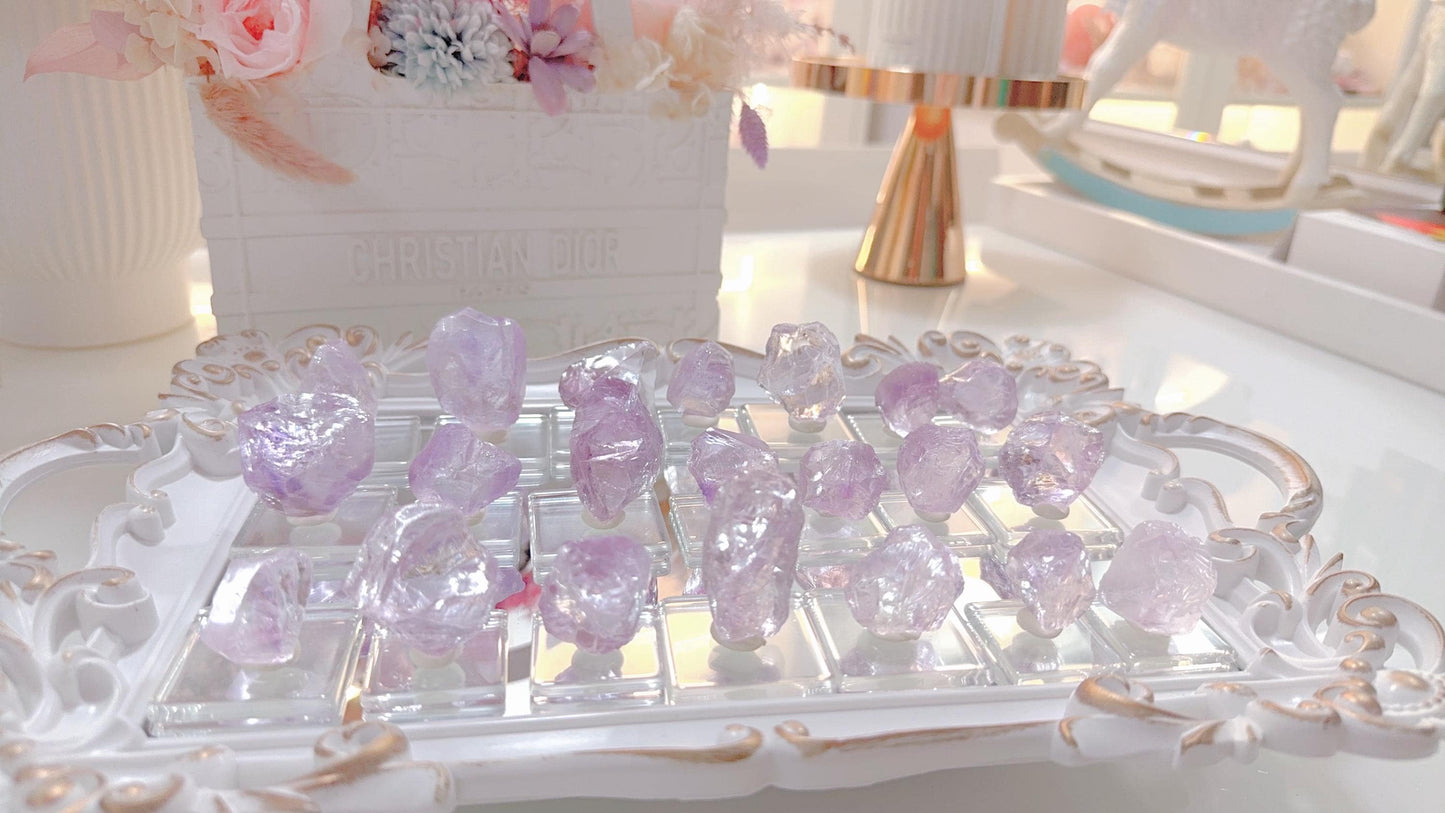 Translucent Rose de France Amethyst: Lavender Crystal