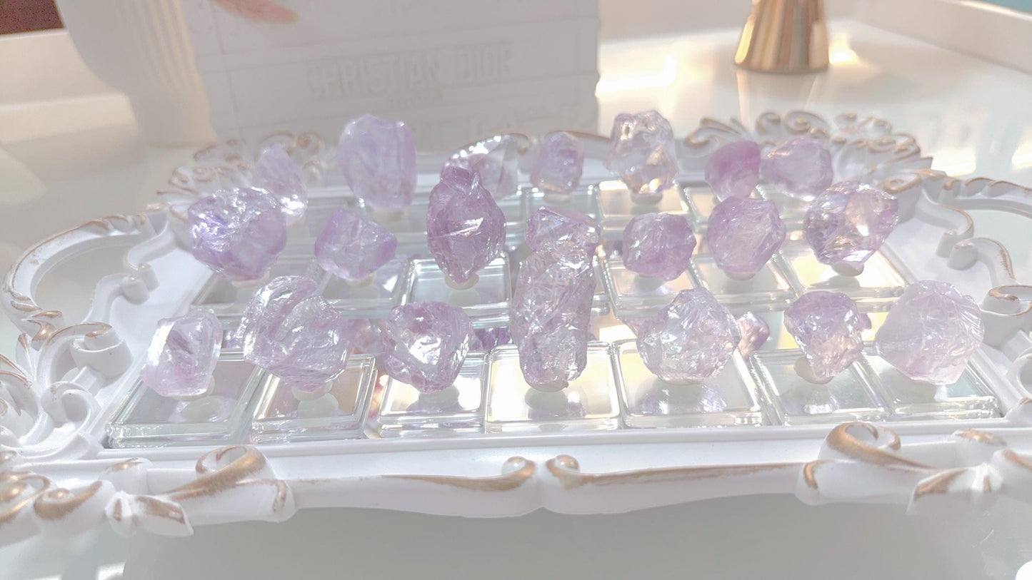 Translucent Rose de France Amethyst: Lavender Crystal