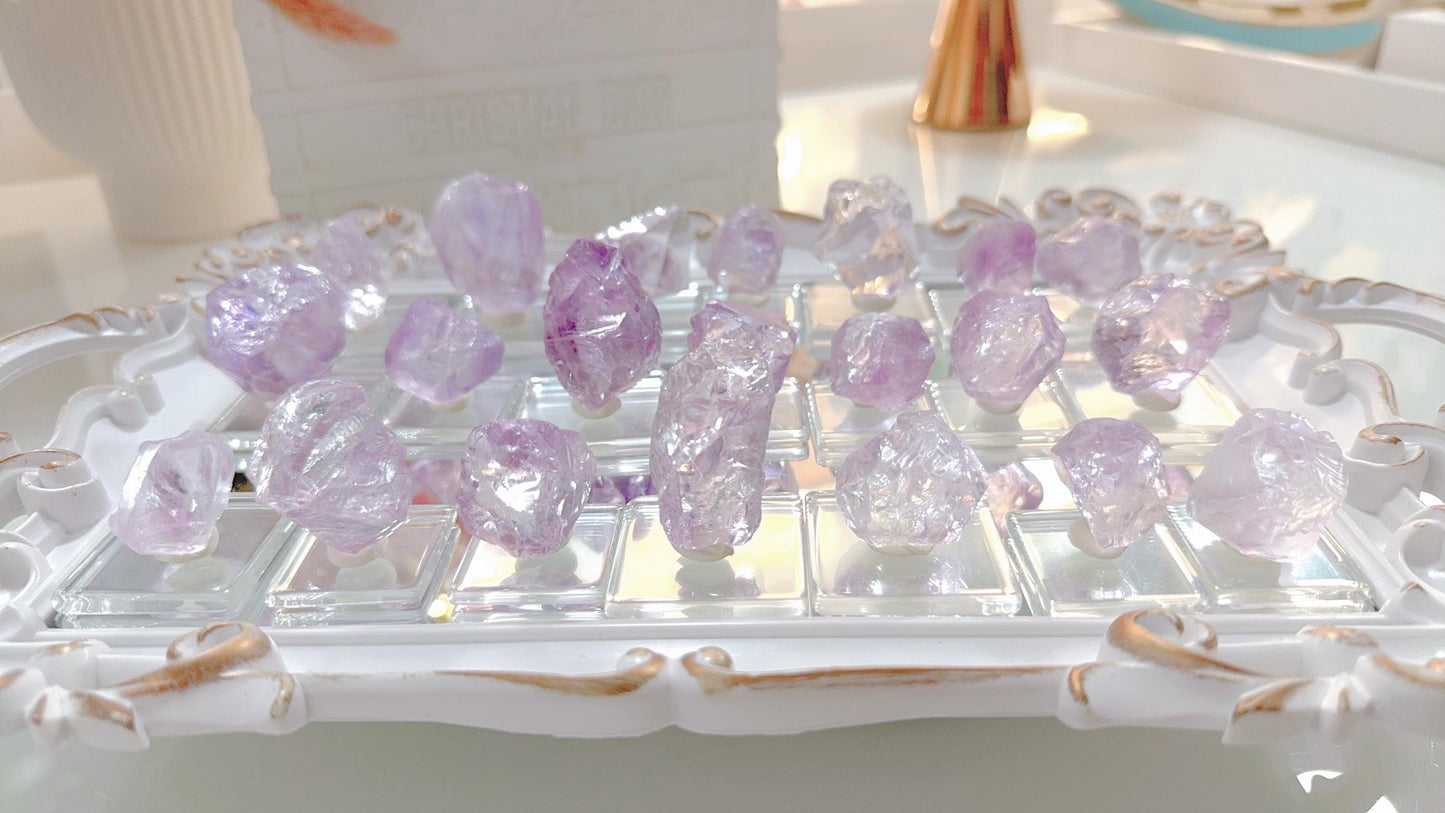 Translucent Rose de France Amethyst: Lavender Crystal