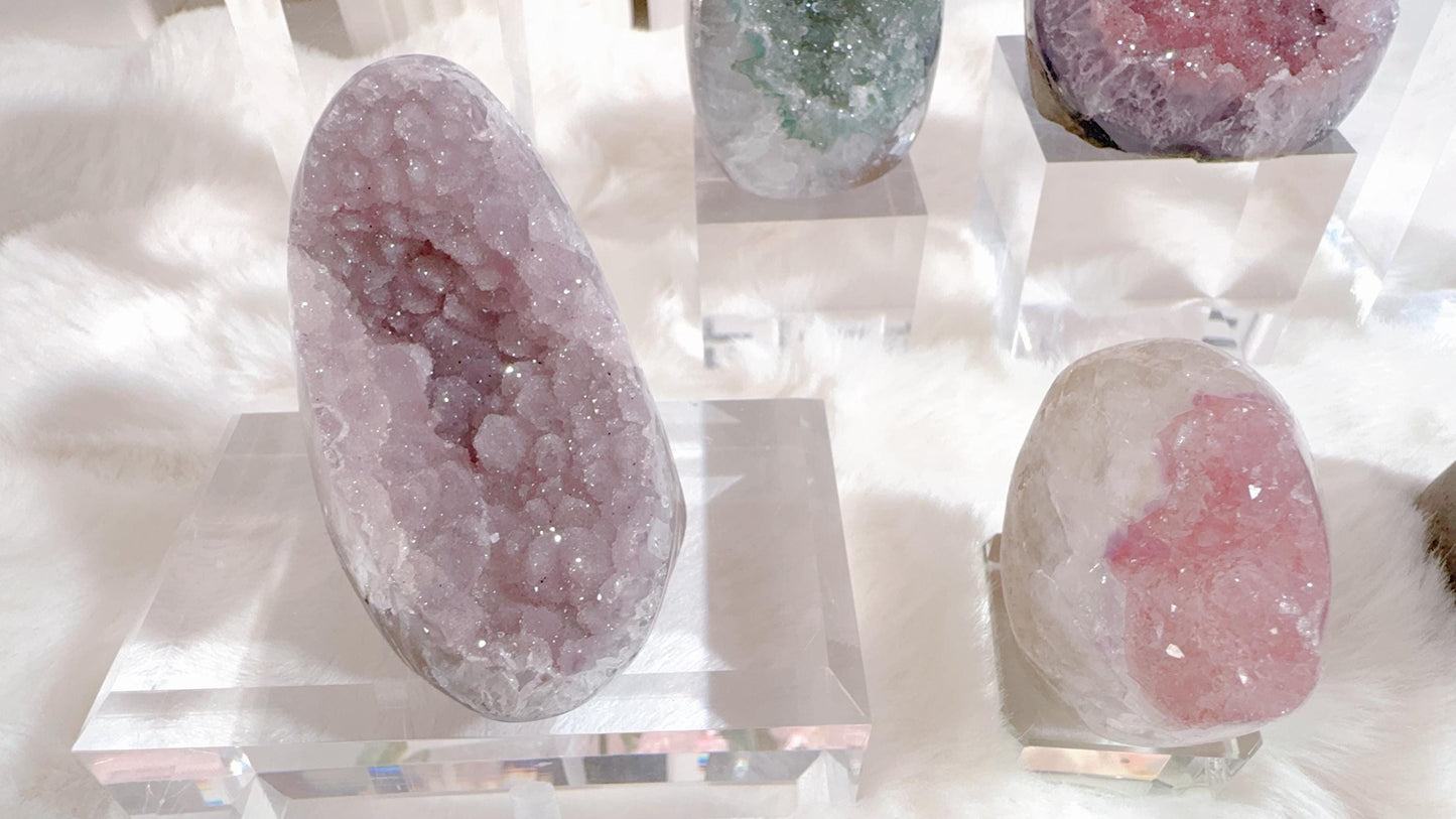 Sugar Amethyst Geodes