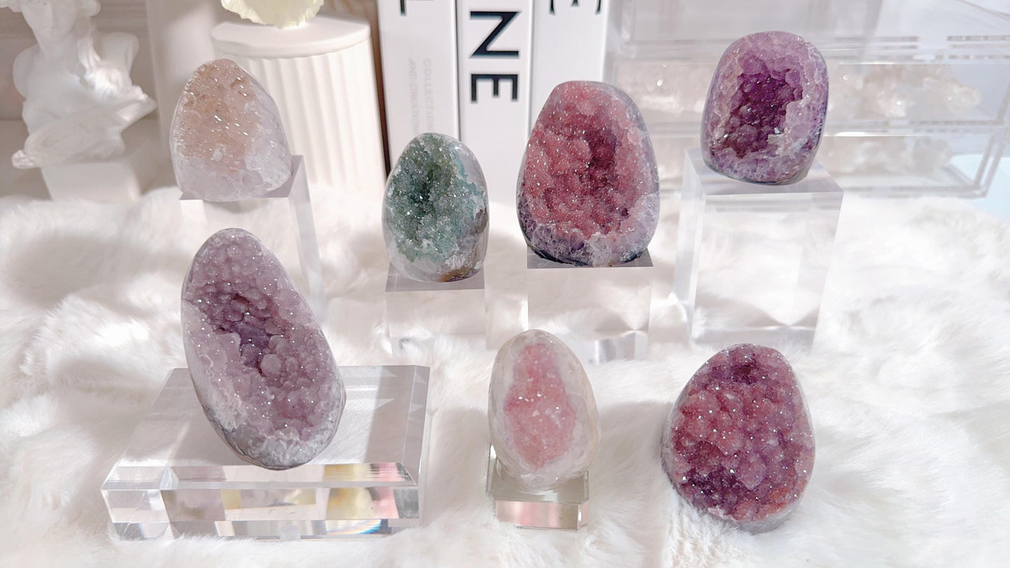 Sugar Amethyst Geodes