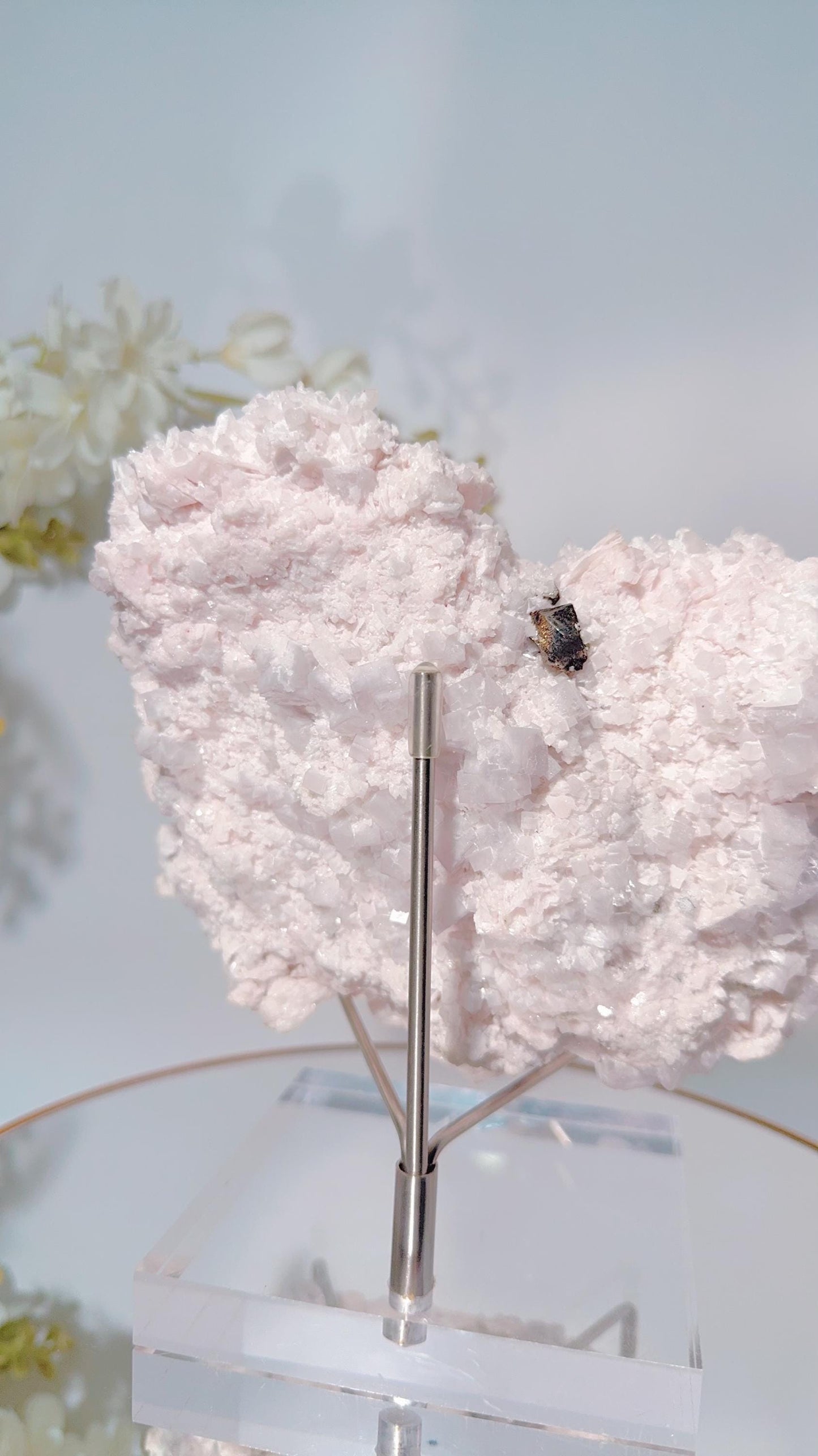 Rare- Collector piece ,Pink Manganese Calcite Yaogangxian, Hubei, China