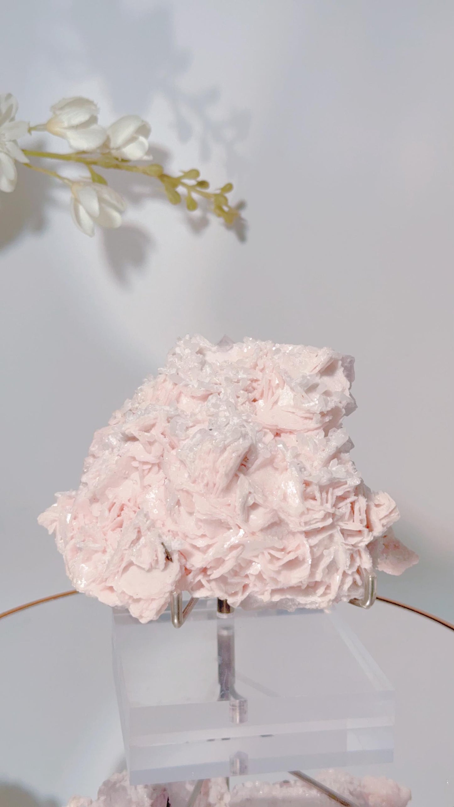 Rare- Collector piece ,Pink Manganese Calcite Yaogangxian, Hubei, China (RESERVE FOR TRINE)