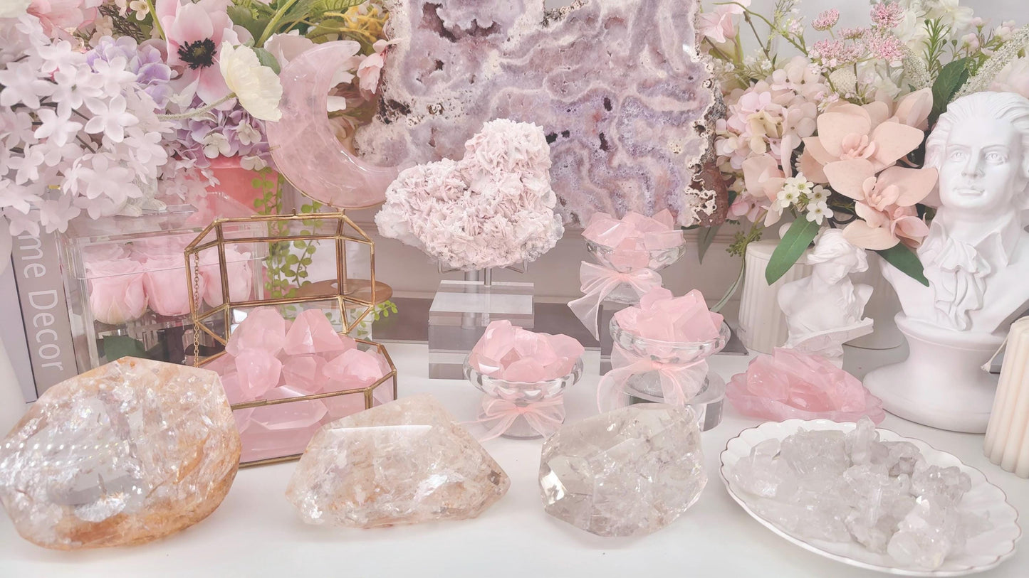 Clear Quartz with golden healer