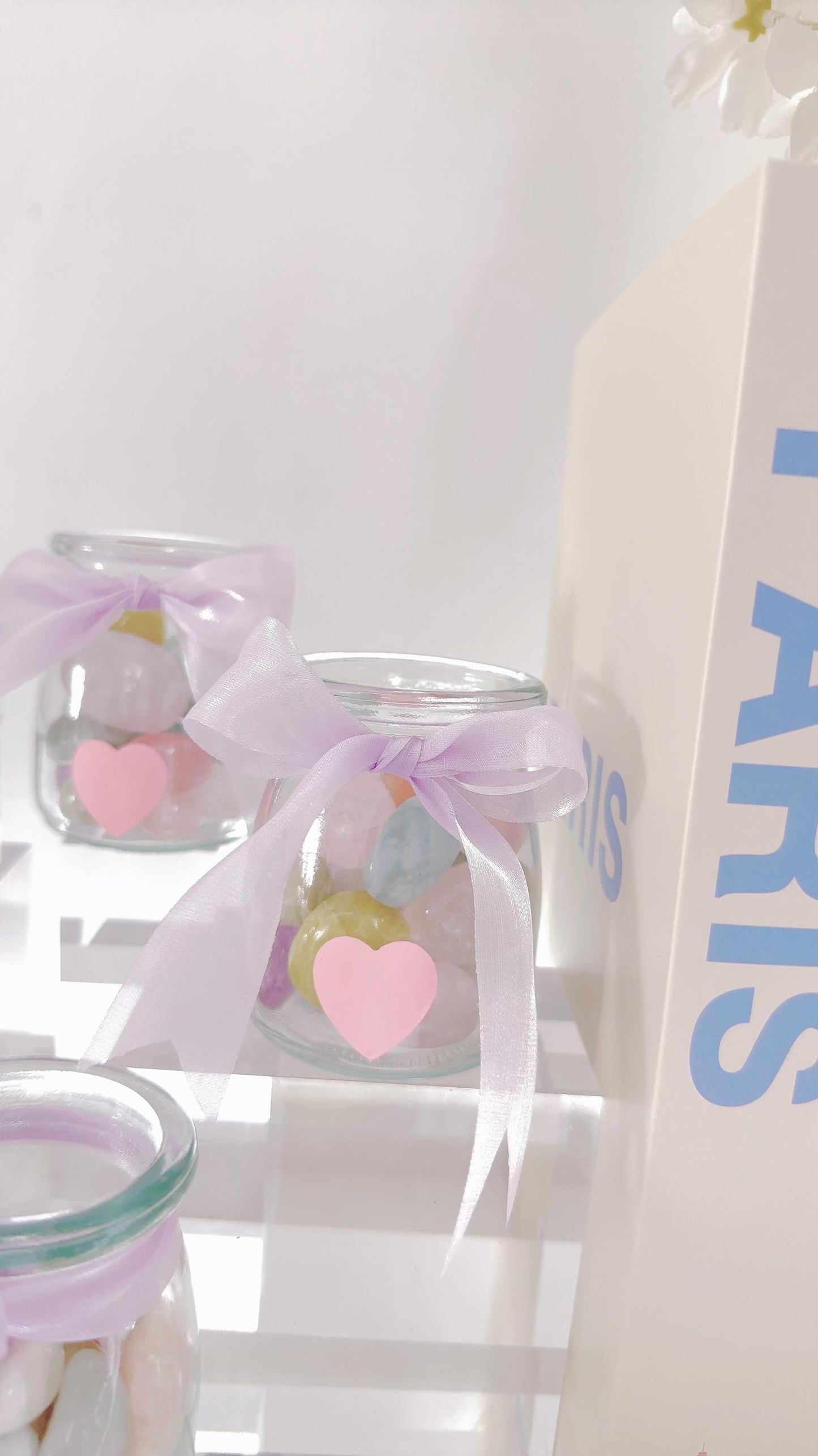 Crystal Tumbles in Jar