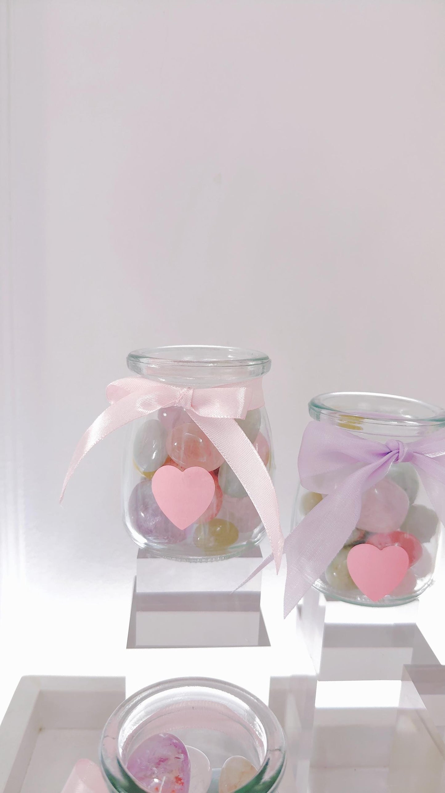 Crystal Tumbles in Jar
