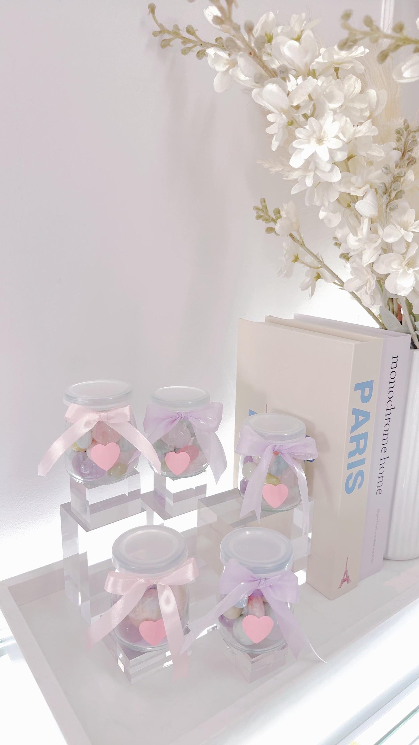 Crystal Tumbles in Jar