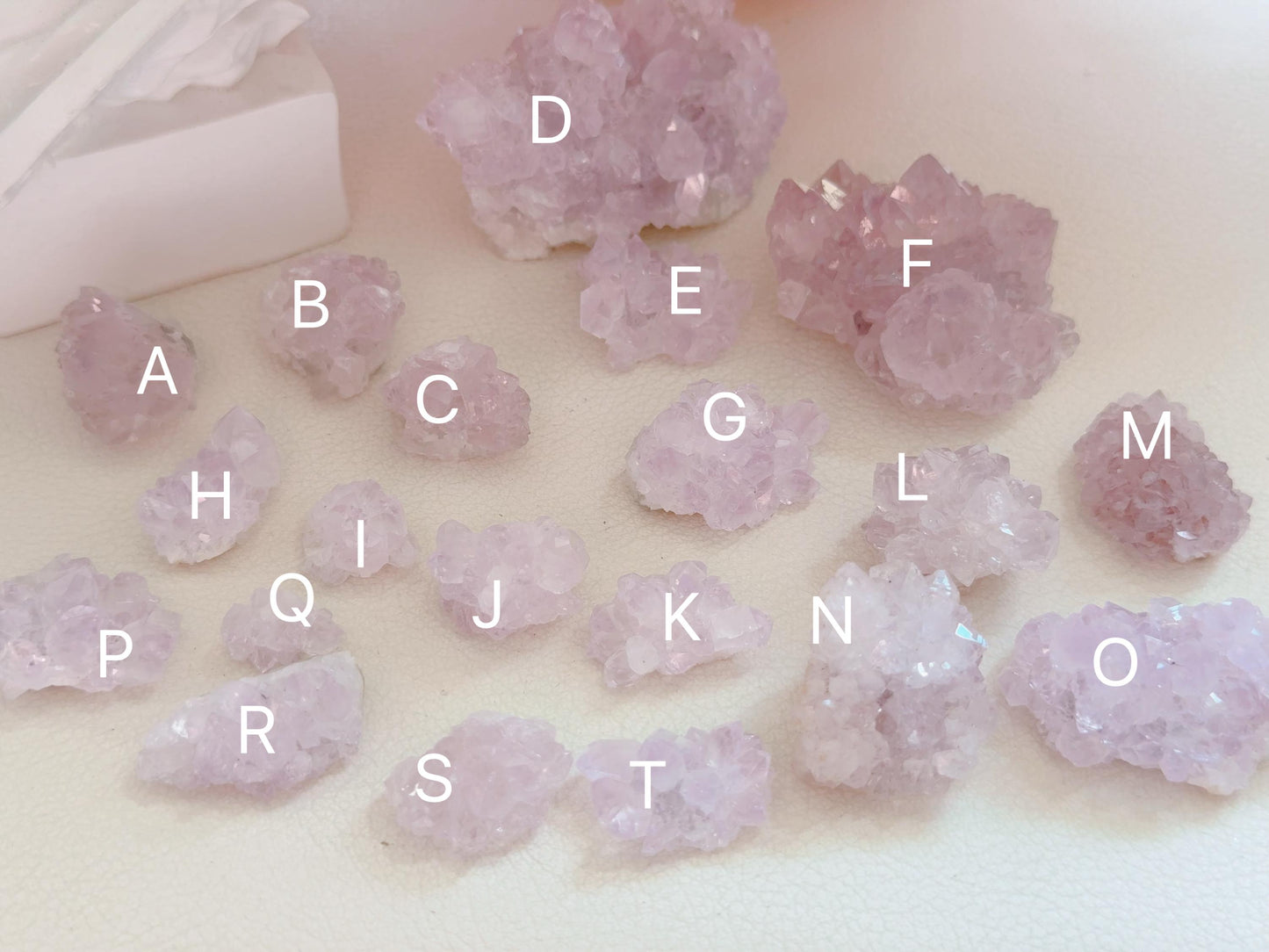 Druzy Quartz On Amethysts