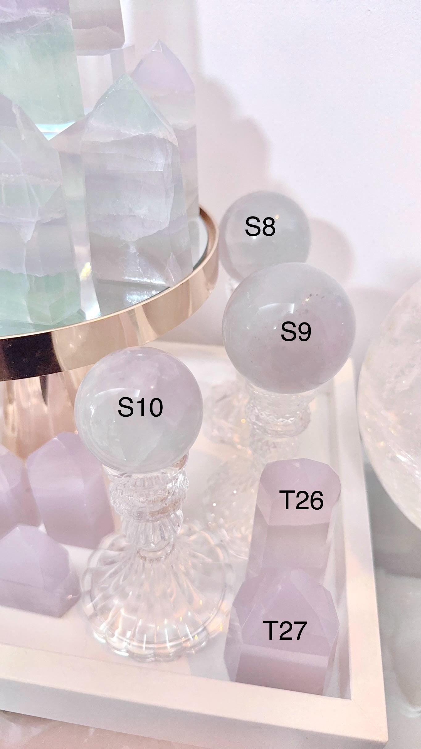 Lavender Fluorite crystals