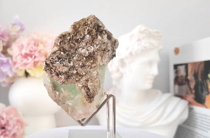 Bi-Colour Fluorite with Muscovite from Pakistan