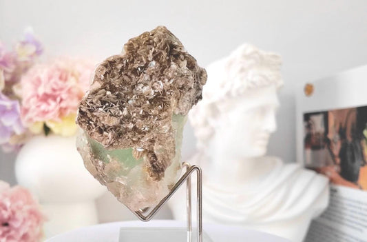 Bi-Colour Fluorite with Muscovite from Pakistan