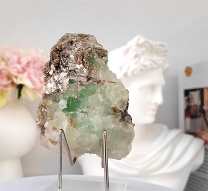 Bi-Colour Fluorite with Muscovite from Pakistan