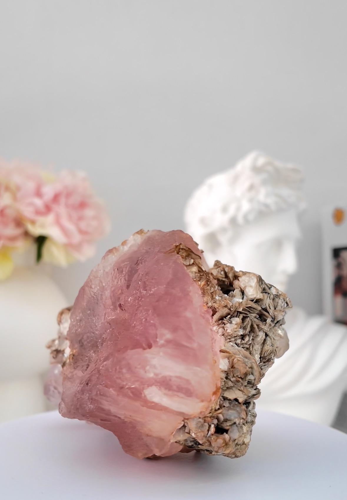 Bi-Colour Fluorite with Muscovite from Pakistan