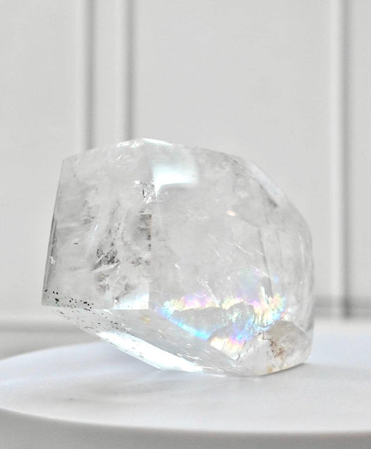 Brazilian Clear Quartz: Rainbow Healing Crystal Decor (0.24kg)