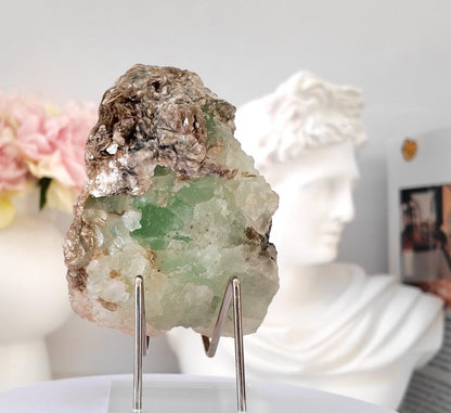 Bi-Colour Fluorite with Muscovite from Pakistan