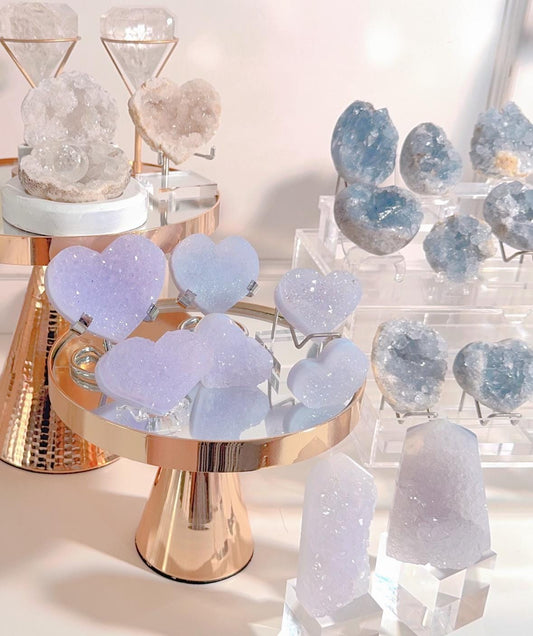 Blue Lace Druzy Agate Crystals