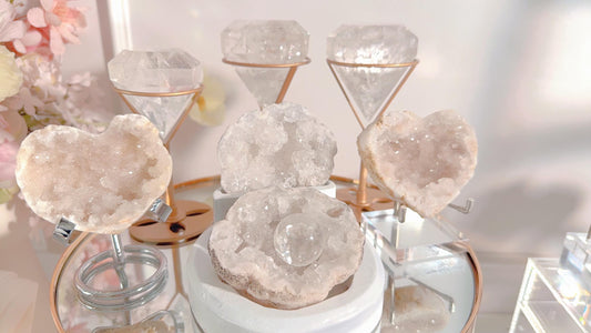 Clear Quartz in diamond form